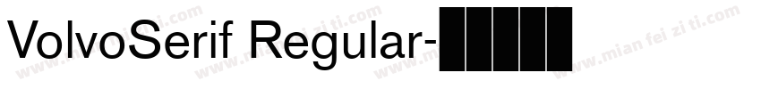 VolvoSerif Regular字体转换